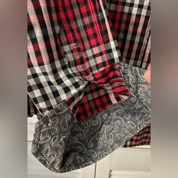 Tasso Elba men’s button down shirt. Sz XL (17-17.5) 100% cotton. - Picture 5 of 6